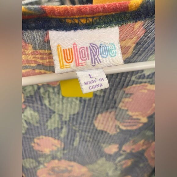 Lularoe Large Floral Long Vest - Picture 2 of 3